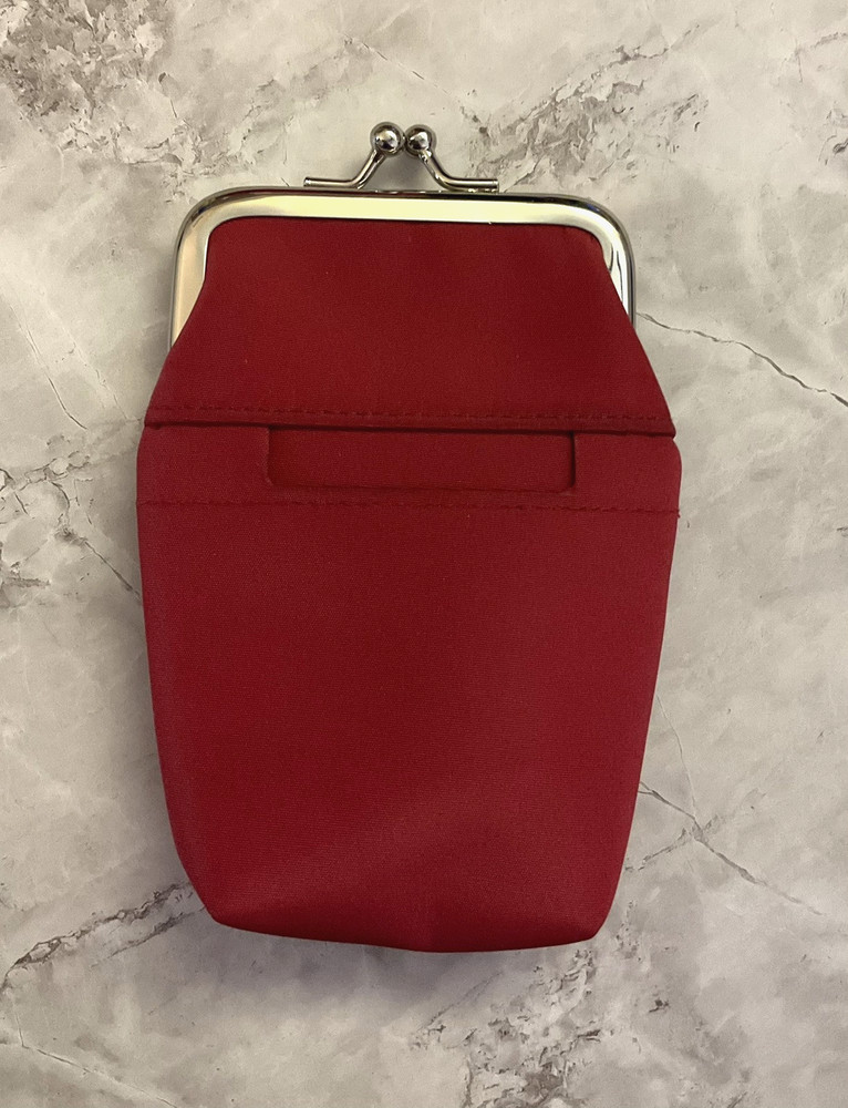 Buxton Snap Metal Frame Red Nylon Cigarette Case