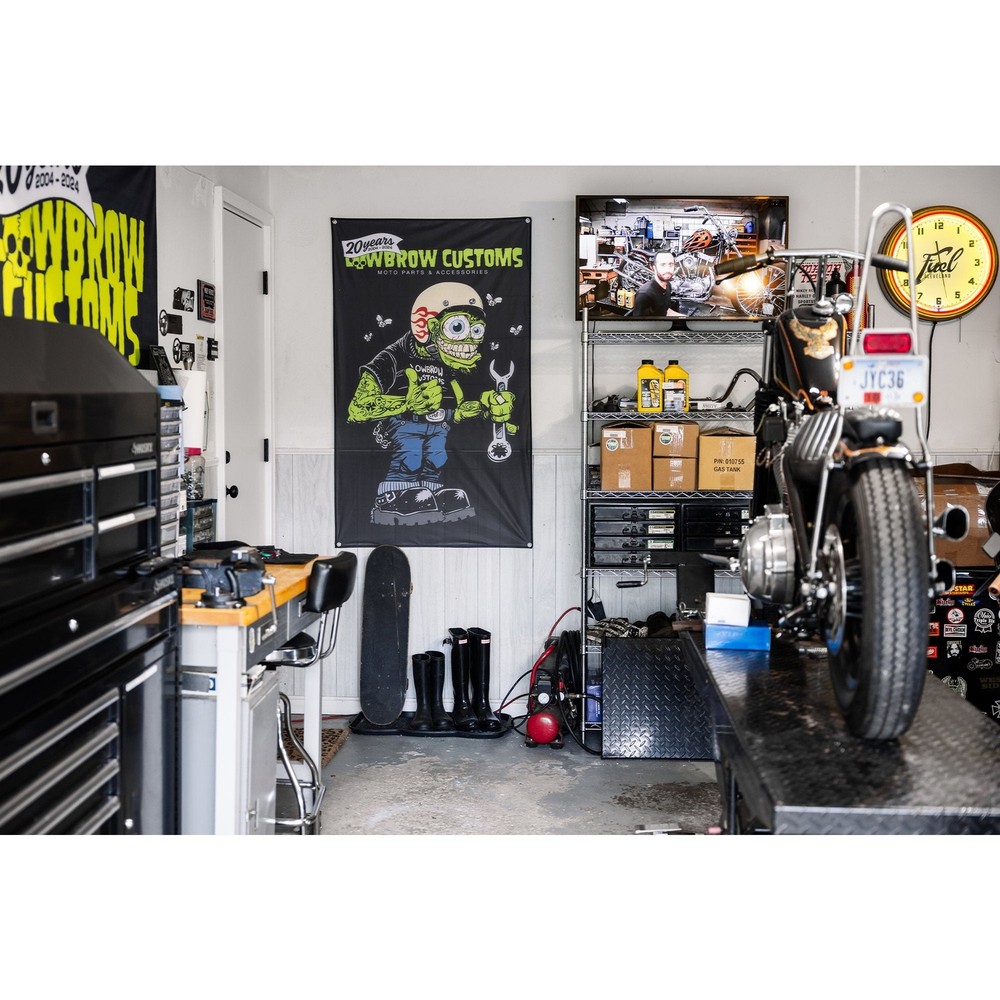 Lowbrow Customs Weirdo 20th Anniversary Flag