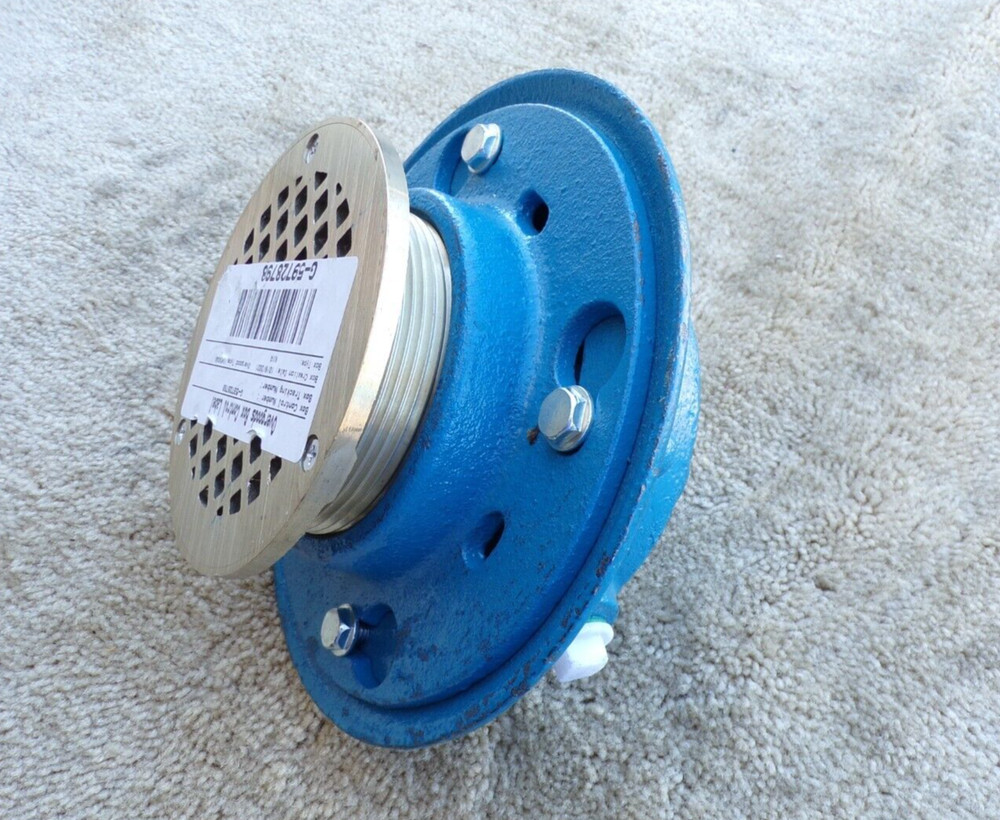 MS FD-12000 Low Profile 5" Adjustable Floor Drain; mC