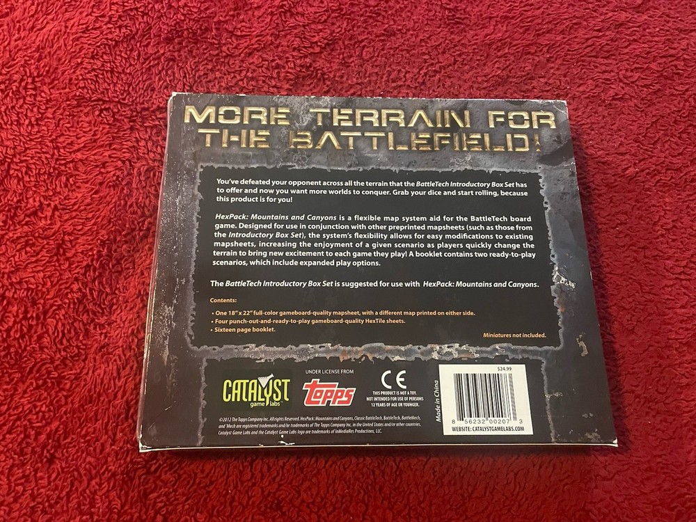 Battletech Hexpack Mountains and Canyons VG