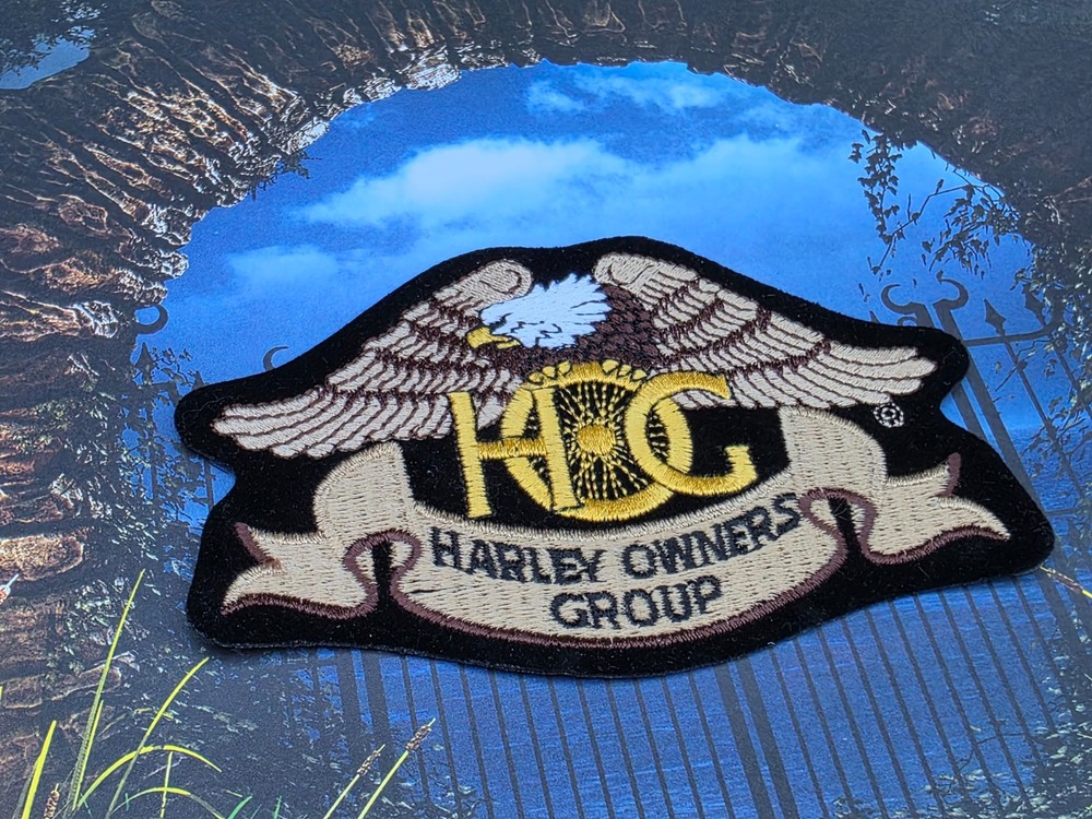 Harley Davidson HOG Motorcycle Logo Patch Embroidered Harley Owners Group Eagle