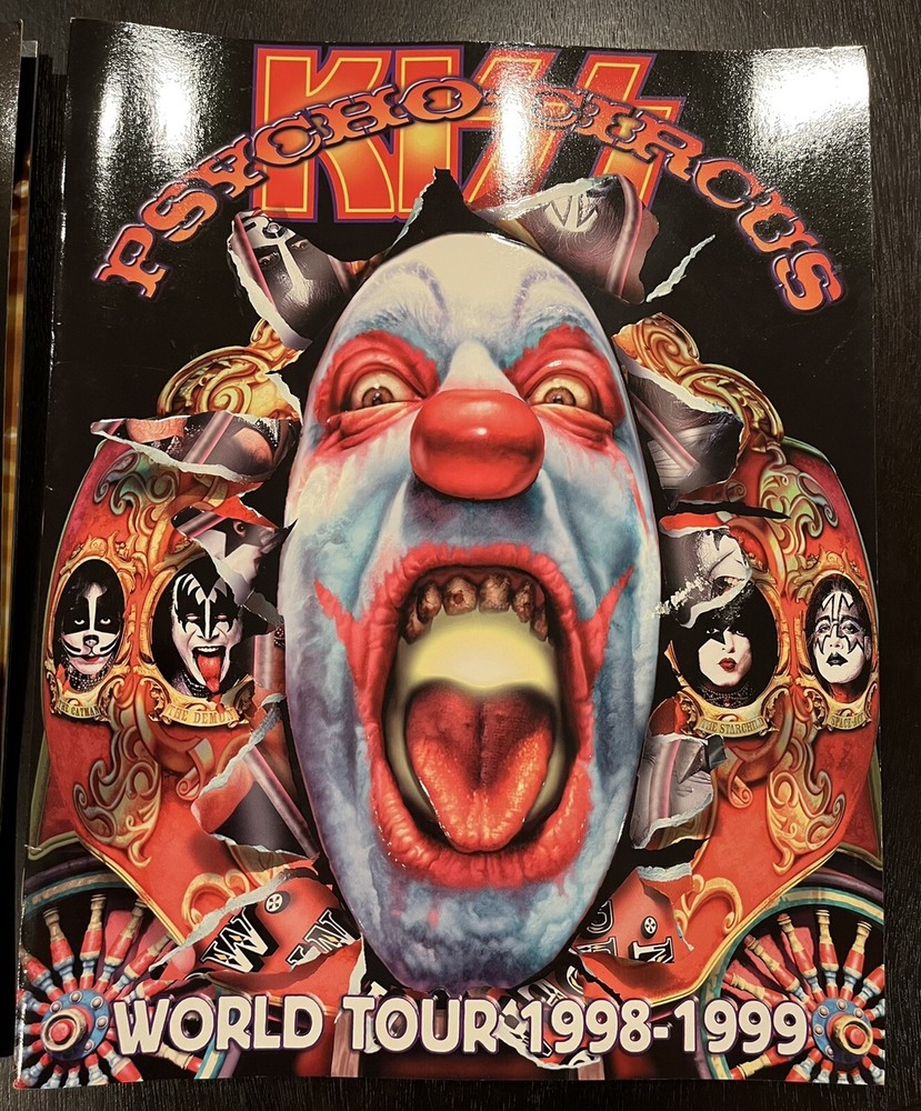 Kiss Lot-Tour Program Books Psycho Circus 98-99 And Alive Worldwide Tour 96-97