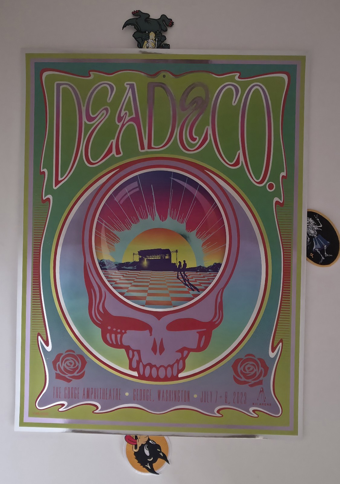 Dead And Company VIP FOIL Poster GORGE 2023 July 7-8 1348/2300