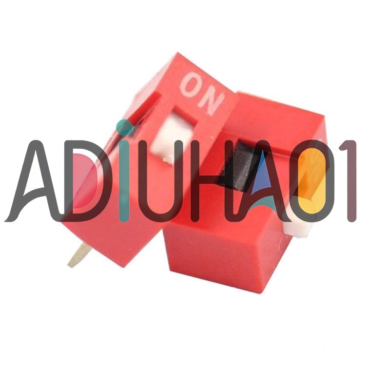 12Pcs Slide Type Switch Module 1-Bit 2.54mm 1 Position Way DIP Red Pitch