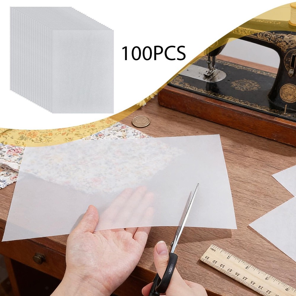 100Pcs Freezer Paper Sheets Foundation Piecing Papers DIY Projects Handmade