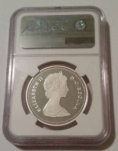 Canada 1987 Silver Dollar John Davis Expedition PF69 UC NGC Maple Leaf Label