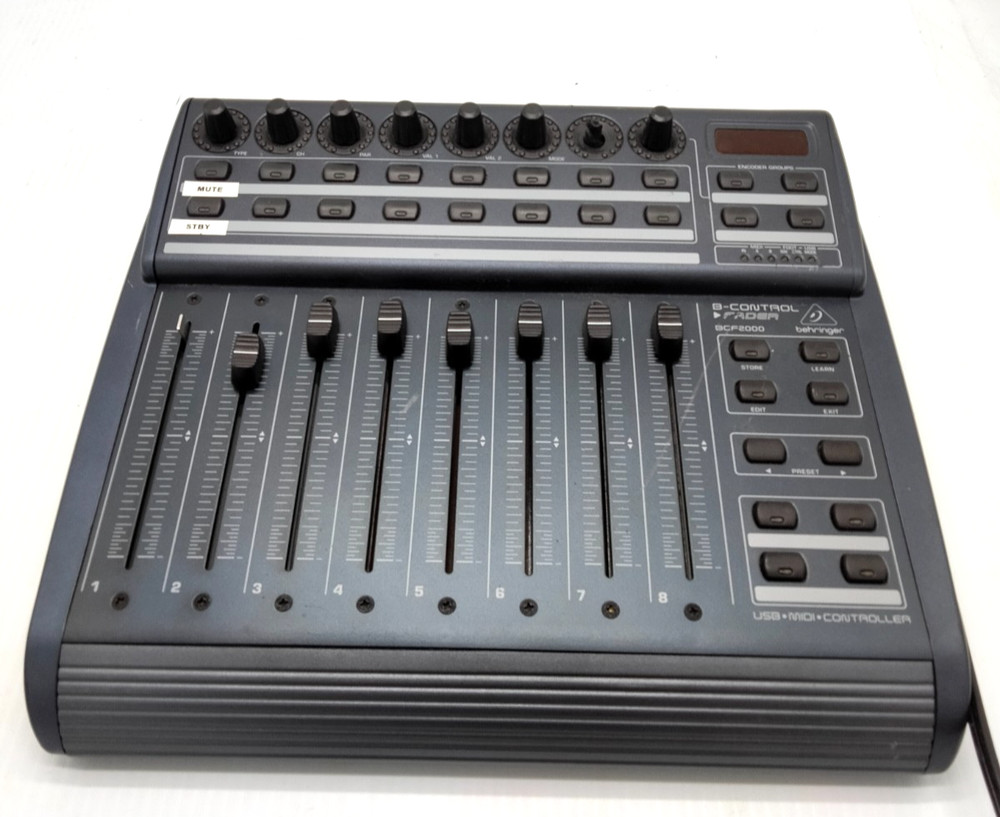 Behringer BCF2000 B-CONTROL FADER USB MIDI w/ Power Cable