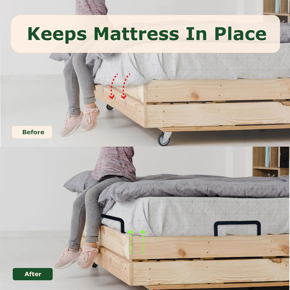 Bundle: 4 Mattress Retainer Bars & 2 Under Bed Gap Blockers