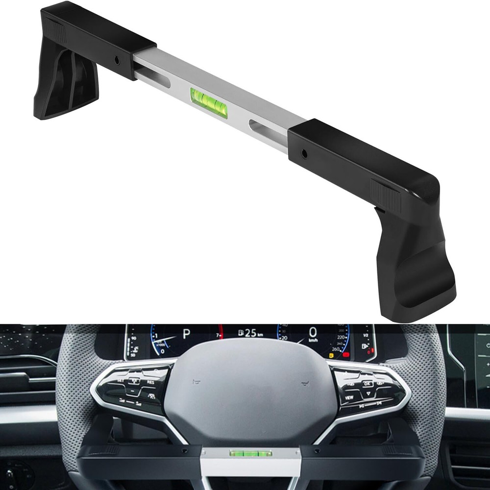 Steering Wheel Level Alignment Tool for Most Steering Wheel, Spring-Loaded Steer