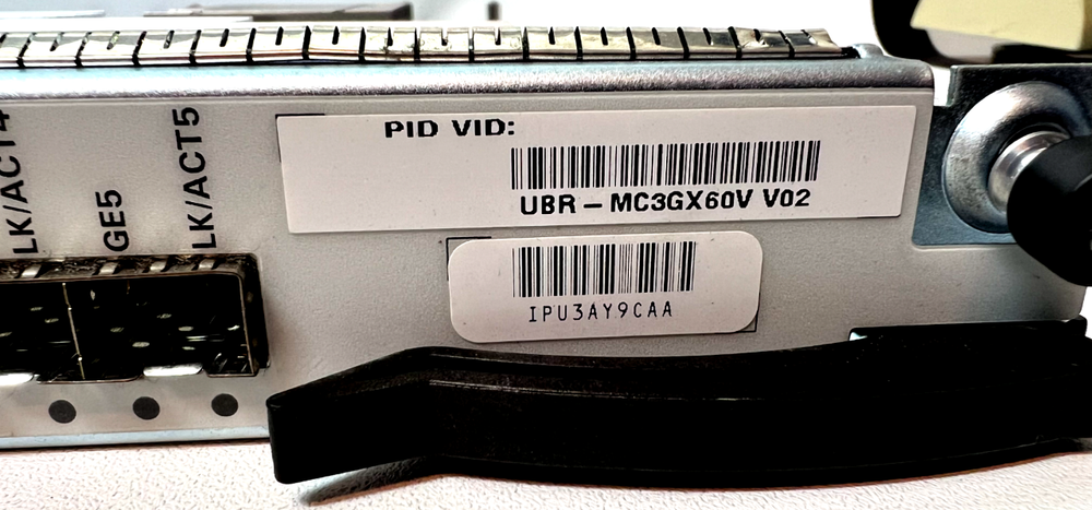 Cisco UBR-MC3GX60V V02 Broadband Processing Engine
