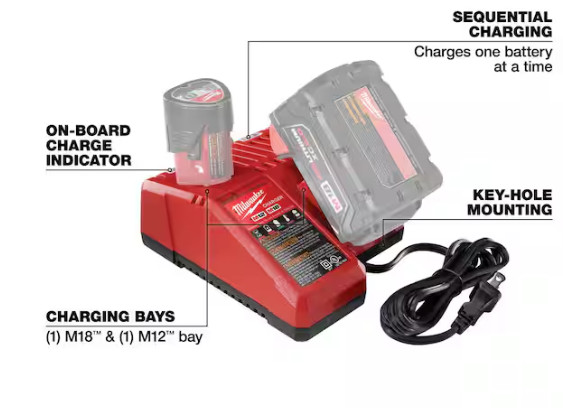 Milwaukee M18 XC Starter Kit with 5.0Ah Battery & Charger 48-59-1850 NEW