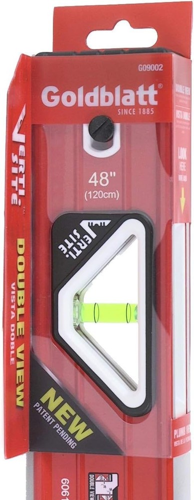 2PC- Box Beam Level Set 48" Aluminum Construction, 4FT, Double View, Verti-Site