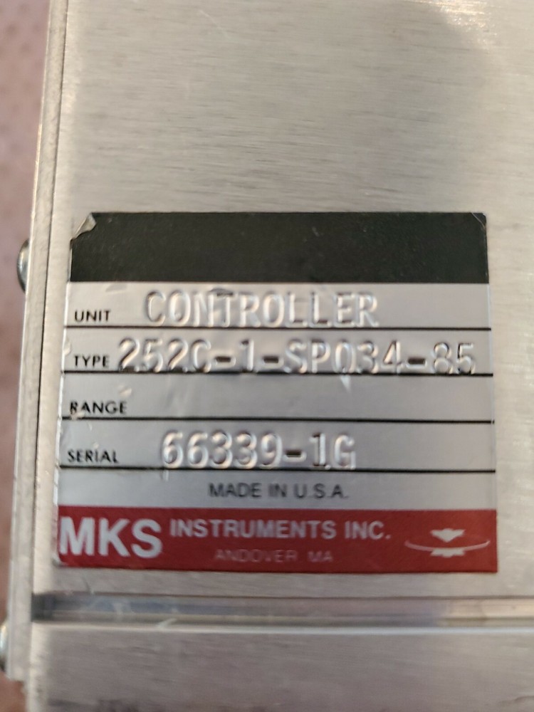 MKS Instruments TYPE 252 Model: 252C-1-SP034-85  Exhaust Valve Controller