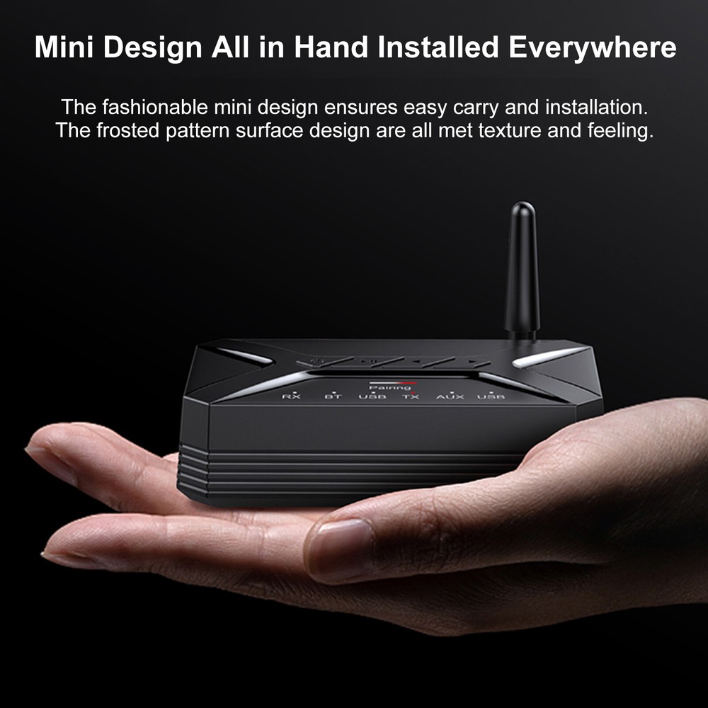 2In1 Long Range Bluetooth Transmitter Receiver TV Home Car Stereo Audio Adapter