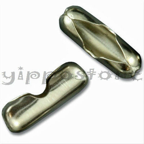 10 Stainless Steel Ball Chain Connector Clasps - Fits 2.4mm Chains
