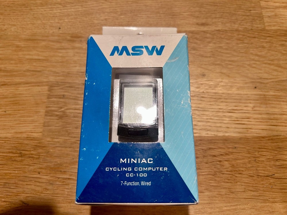 NEW! MSW Miniac CC-100 7 Function Wired Cycling Computer