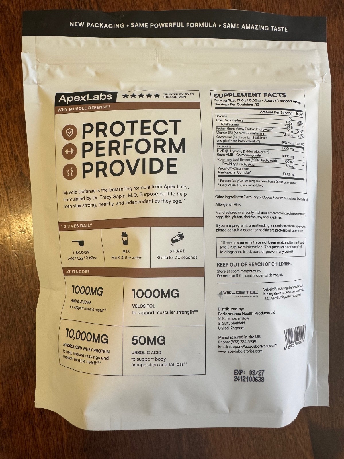 Muscle Defense Chocolate - ApexLabs