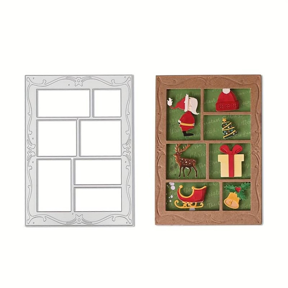 Rectangle Photo Frame Metal Die Cuts, Rectangular Lattice Frame Cutting Dies ...