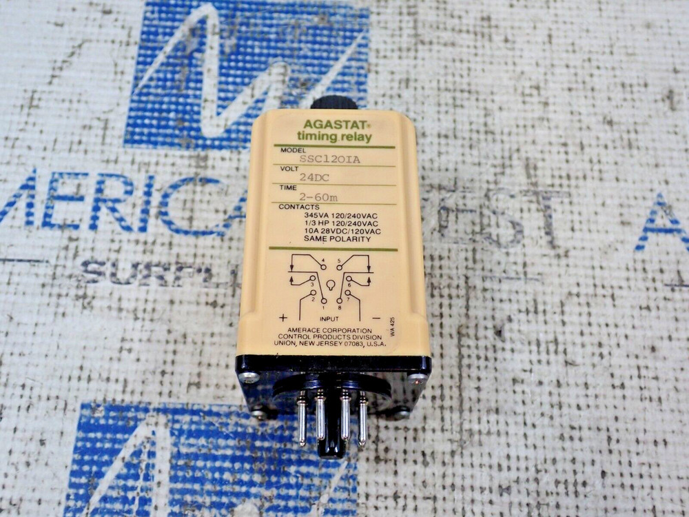 NEW Agastat SSC12OIA Solid State Timing Relay 24DC 2-60m