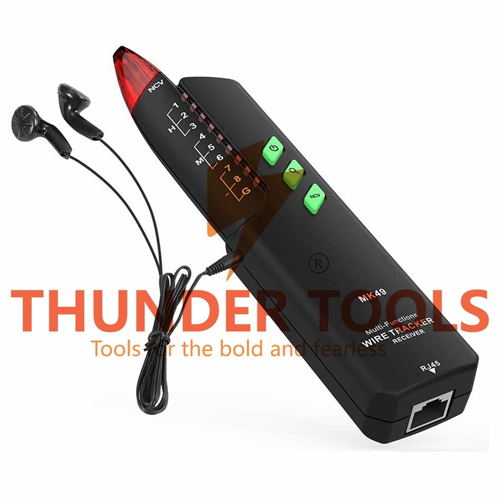 Thunder Tools Meterk Network Cable Tester RJ11 RJ45 Wire Tracker Line