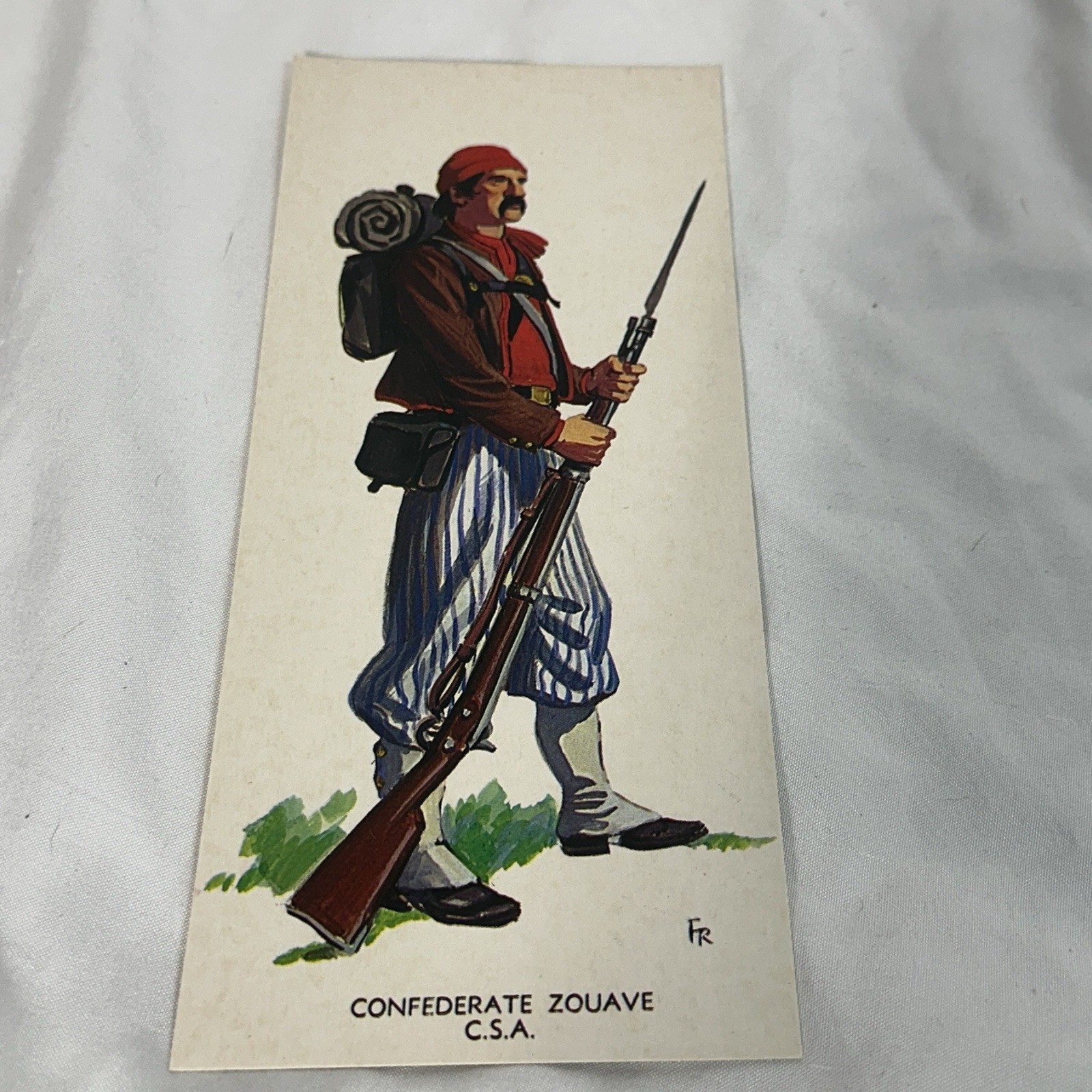 American Civil War Uniforms Of The Confederacy Set Of 6 Art Cards In Folder