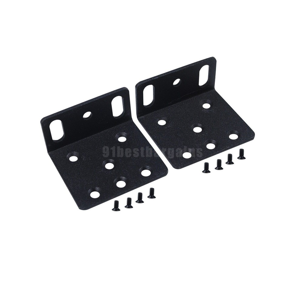 1Pair Rack Mount kit ACS-2811RM-19 bracket for Cisco 2811 Black