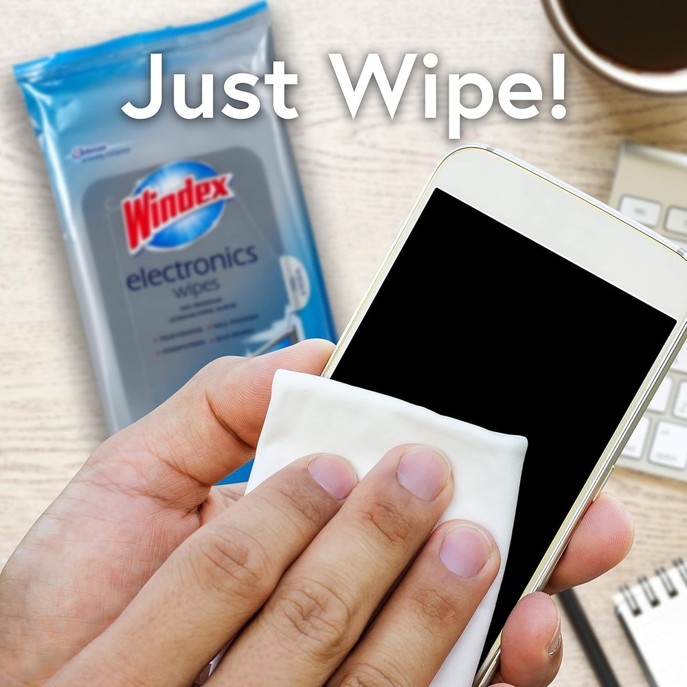 Screen Wipes, 25 Count - Effortlessly Remove Dust and Smudges from Electronics