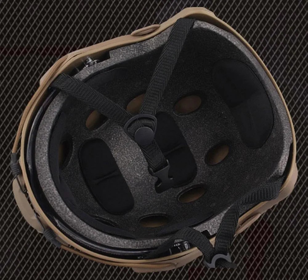 ATAIRSOFT MH Type Airsoft Tactical Fast Helmet with Protective Goggles Version