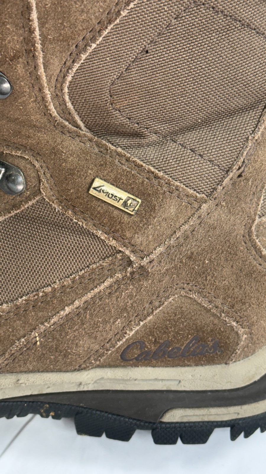 Cabela's 4Most Snake Boots Brown/Black Size 8D Vibram Soles