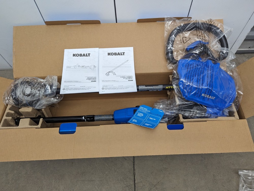 NEW KOBALT 24V Brushless String Trimmer Attachment Capable -Tool Only
