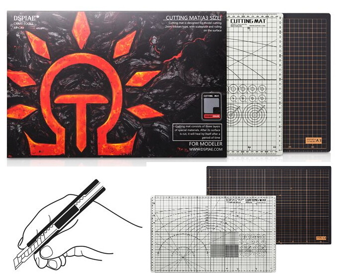 Dspiae Cutting Mat (A3 Size, 450x300x2mm)