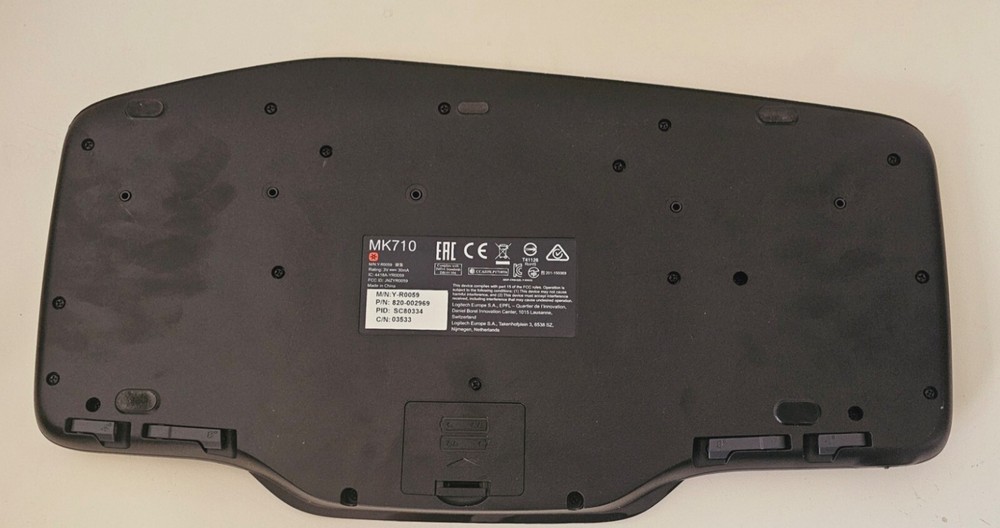 Logitech MK710 Wireless Keyboard Built-In LCD Status Dashboard (NO TRANSCEIVER)