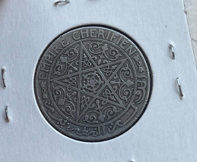 1921 Morocco 1 One Franc bg