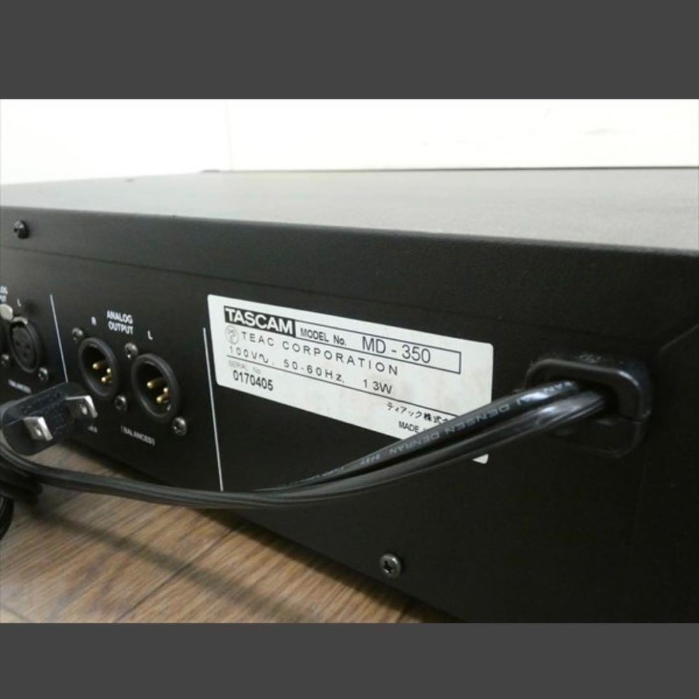 Used TASCAM MD-350 Mini Disk Record Player MD Deck Black