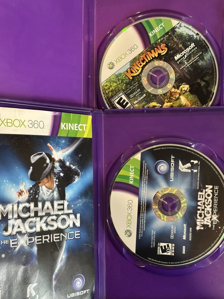 Xbox 360 Kinect Sensor 2 Game Bundle: Kinectimals & Michael Jackson