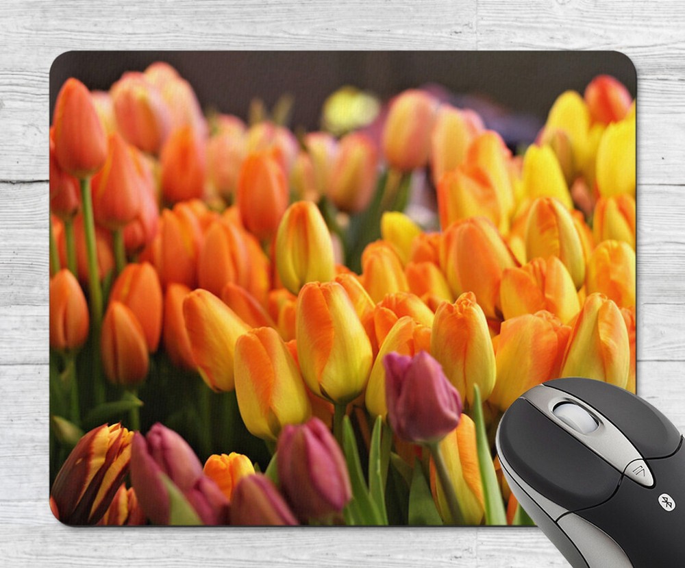 Tulips Yellow Mouse Pad
