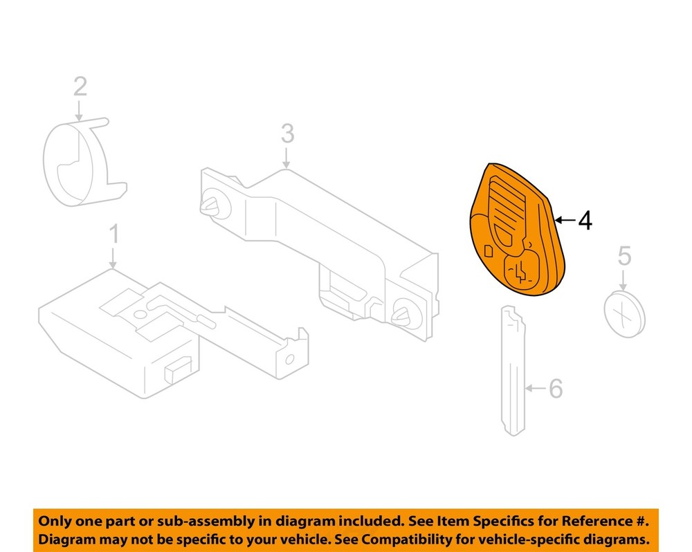 GM OEM 15-18 City Express Keyless Entry Components-Transmitter 19316465
