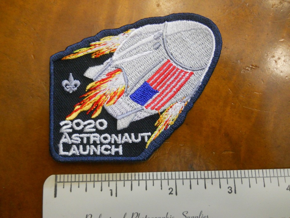 NASA DRAGON PATCH, BSA 2020 ASTRONAUT LAUNCH PATCH ( NEW WITH TAGS)