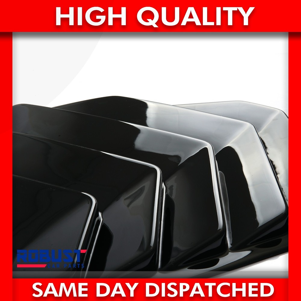 FOR DACIA DUSTER 2 PCS ABS PLASTIC REAR QUARTER PANEL GLOSS BLACK (2010-2017)