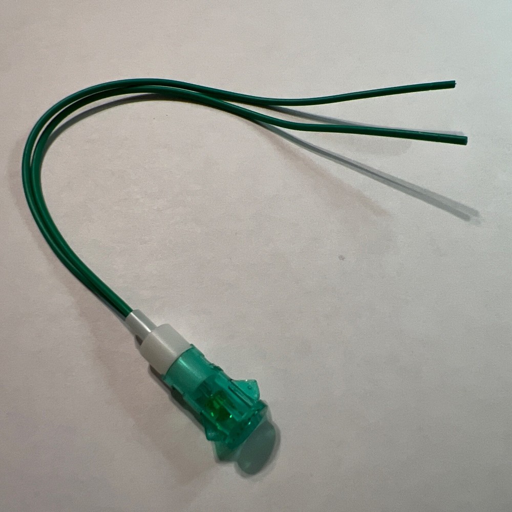 New Green Indicator Light  24V .3W 0.37" Mount