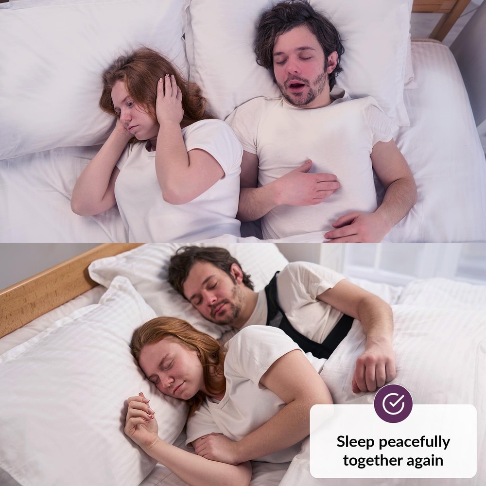 Anti Snoring Device | Positional Sleep Apnea | Side Black