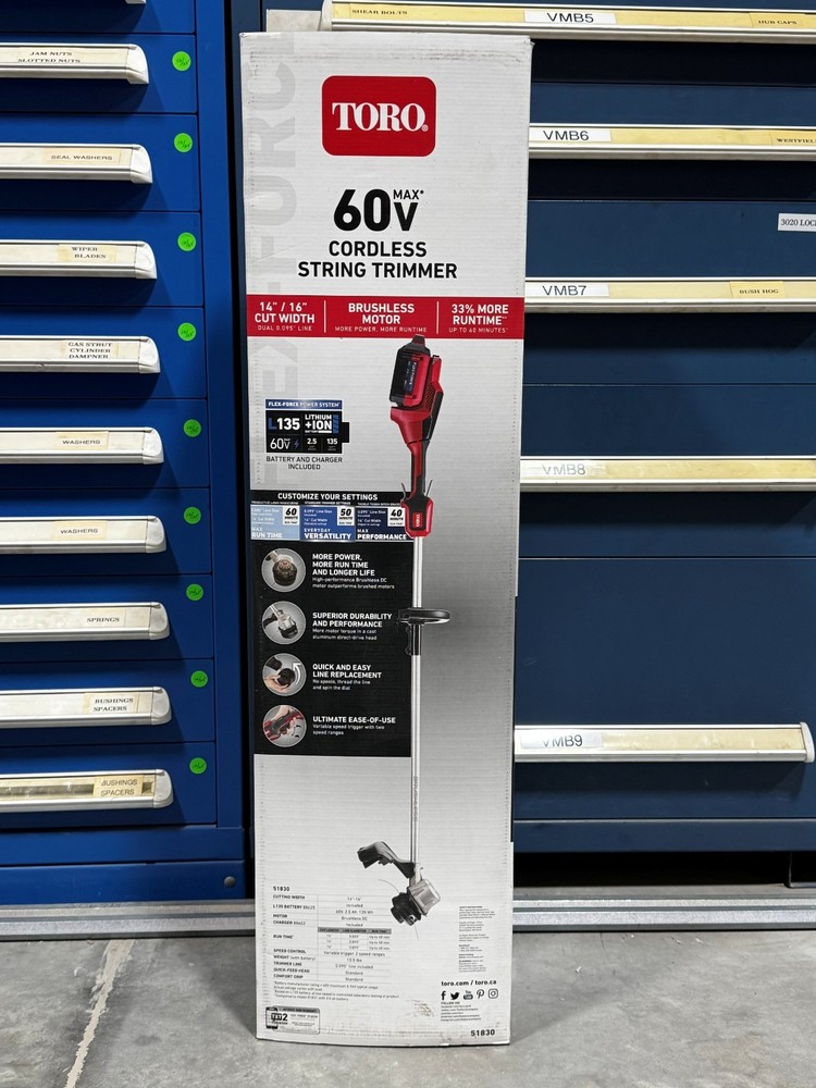 Toro 60V Battery String Trimmer - 51830 = FI