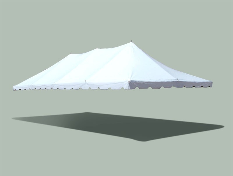 20x40 Replacement Pole Tent Canopy Top White Event Cover