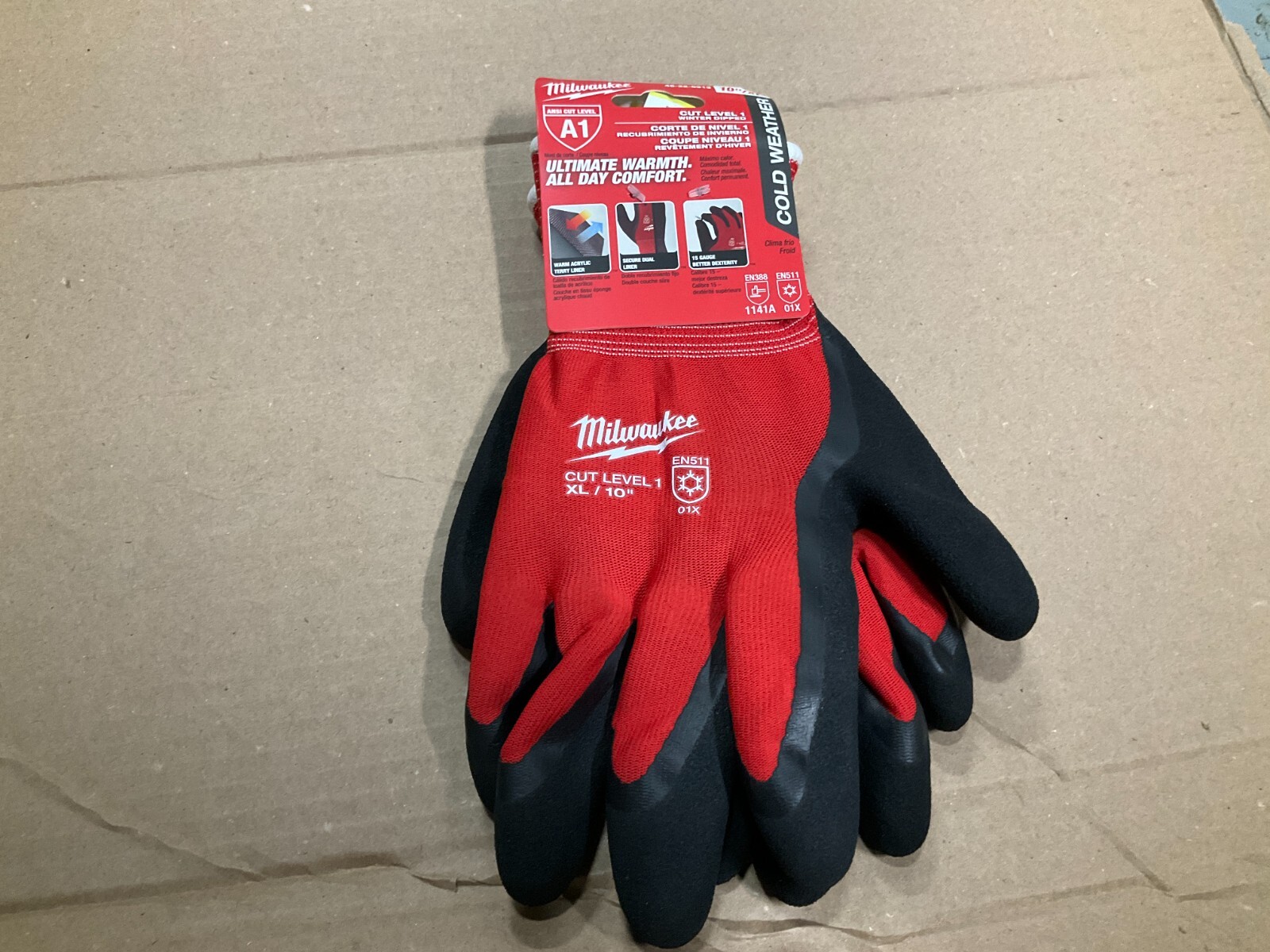 Milwaukee 48-22-8913 Cut Level 1 Insulated Winter Work Gloves XL