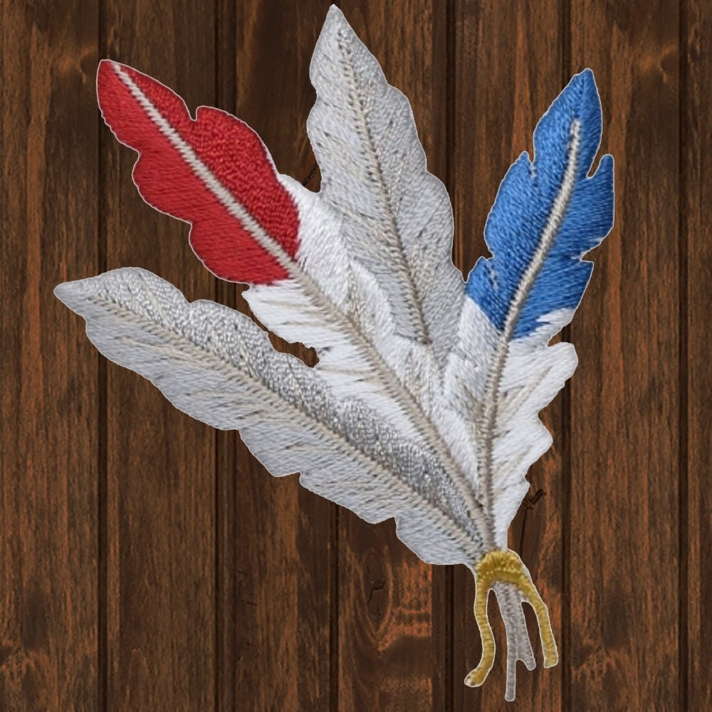 Feathers Embroidered Patch — Iron On