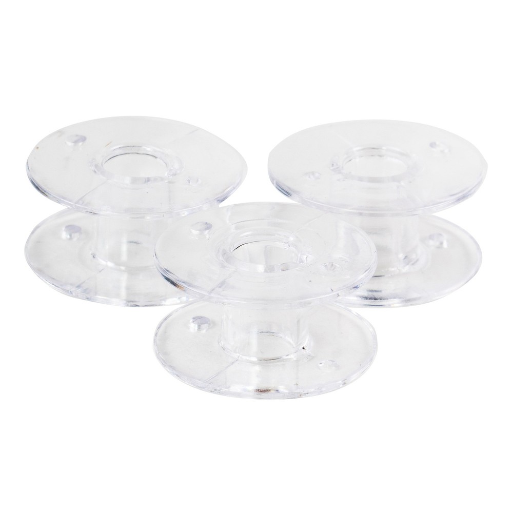 Transparent Plastic Class 15J Bobbins 12/Pkg