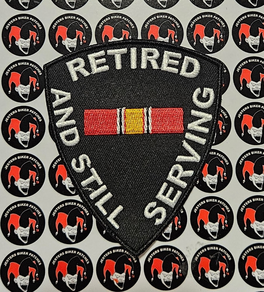 Veteran Retired Embroidered Patch MM006