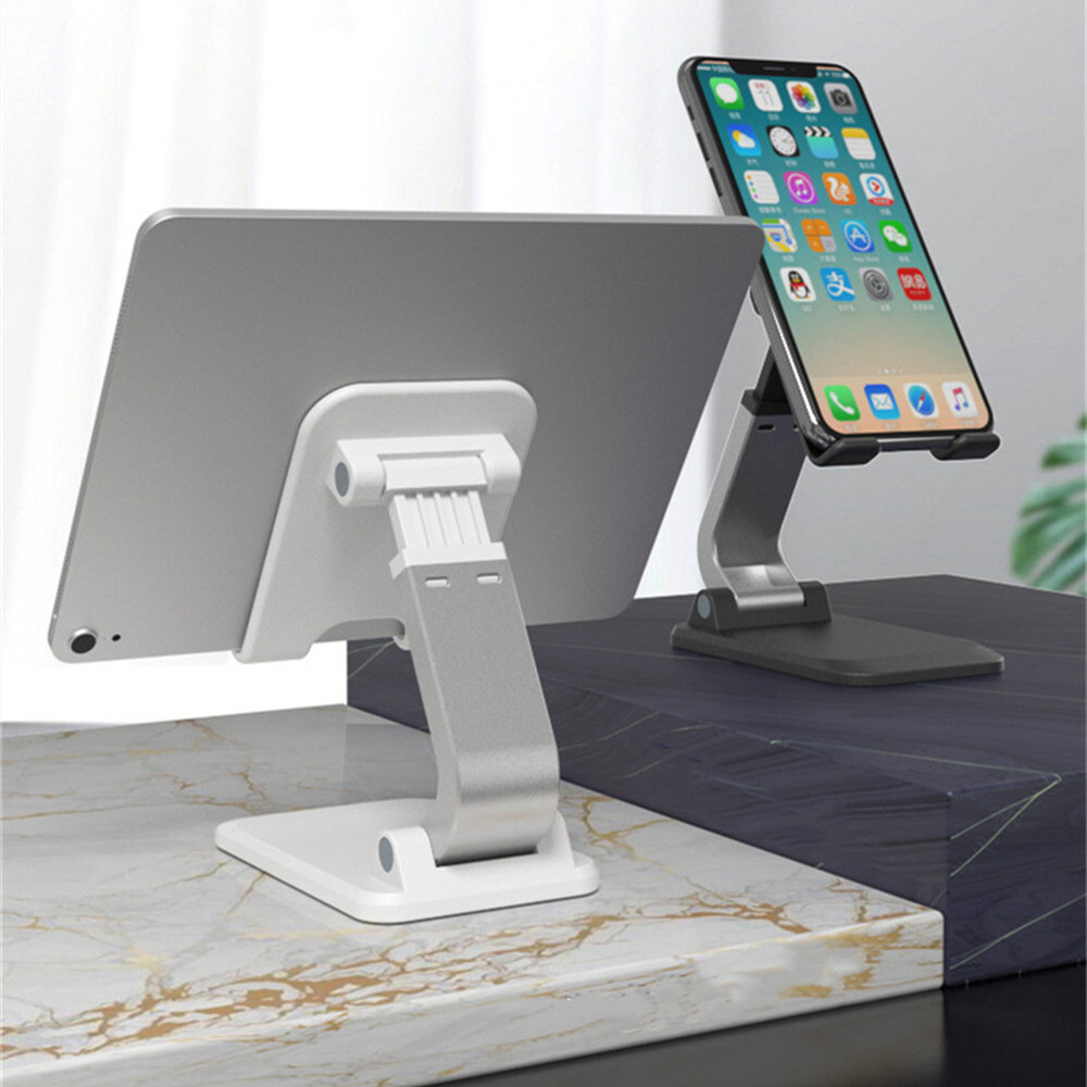 Foldable Cell Phone Tablet Desk Stand Holder Mount Cradle Adjustable