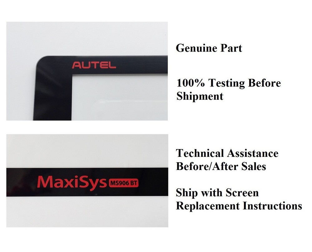 Touch Screen Digitizer Replacement for Autel MaxiSys MS906BT Diagnostic Tool