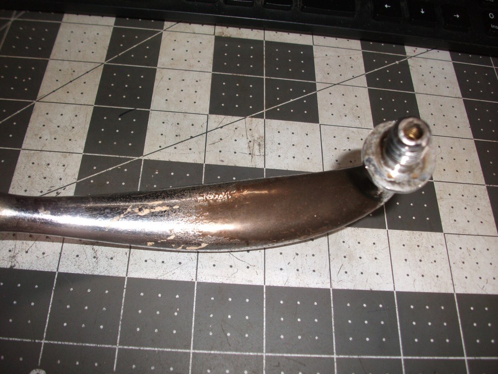 Vintage Solid Brass Door Pull Handle Reclaimed-Silver Finish